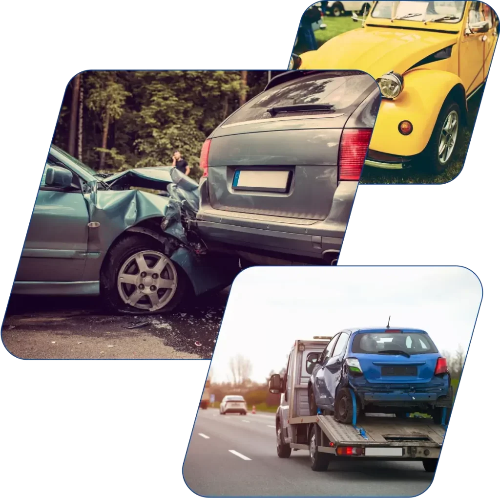 Accident damaged or wrecked